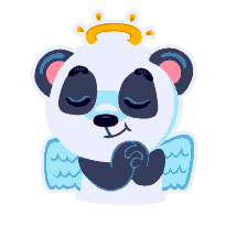 Panda Stickers (Animated) messages sticker-5