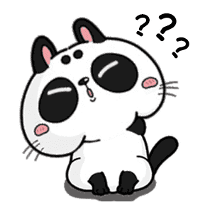 A cat like a panda messages sticker-5