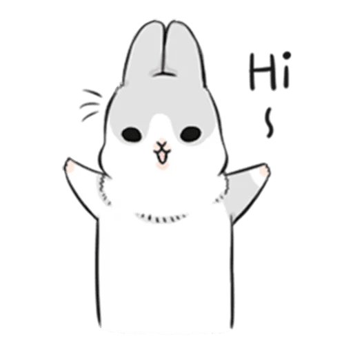 Machiko Rabbit pack# 1 messages sticker-2