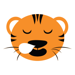 Cute Targer -Sticker messages sticker-2