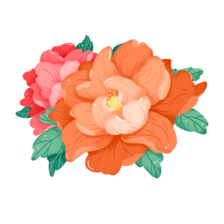 牡丹花-STICKER messages sticker-0