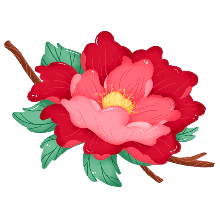 牡丹花-STICKER messages sticker-2