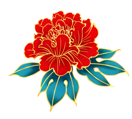 牡丹花-STICKER messages sticker-9