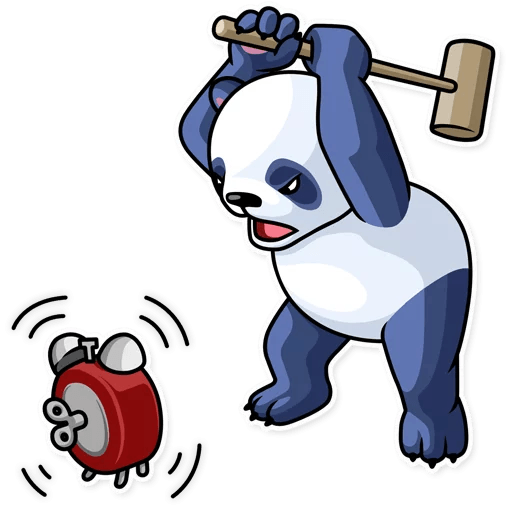 Fluffy Lazy Panda Stickers messages sticker-11