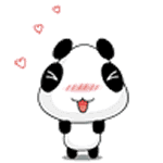 Panda Expression messages sticker-3