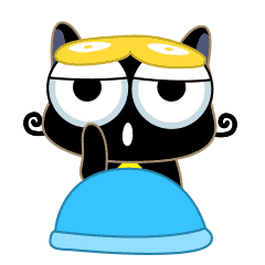 Black Cat Expression messages sticker-10