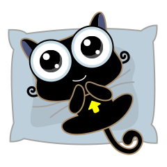 Black Cat Expression messages sticker-9