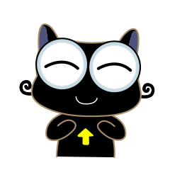 Black Cat Expression messages sticker-0