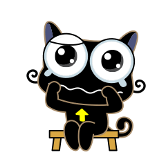 Black Cat Expression messages sticker-5