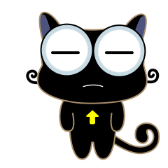 Black Cat Expression messages sticker-11