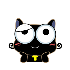 Black Cat Expression messages sticker-8