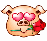 Funny Pig Head messages sticker-2