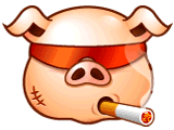 Funny Pig Head messages sticker-11