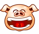 Funny Pig Head messages sticker-9