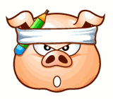 Funny Pig Head messages sticker-4