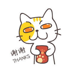 好玩的瓜米花喵 messages sticker-7