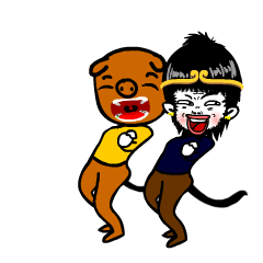 Witty obnoxious monkey messages sticker-0