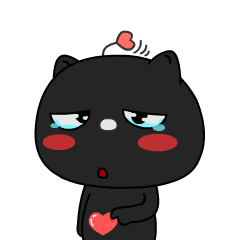 Little Black Cat Expression messages sticker-11