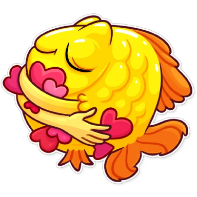 FunnyFish-Emoij messages sticker-8