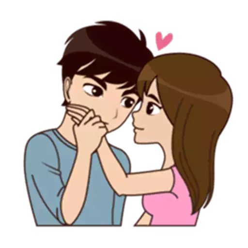 SweetCouple-Emoij messages sticker-7