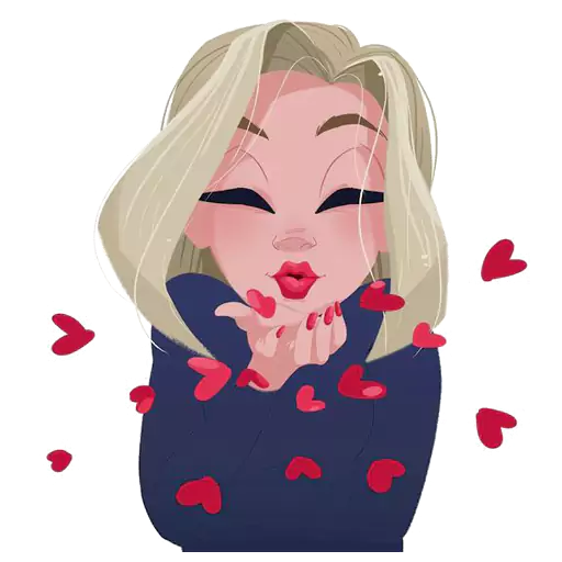 Kisses-Emoji messages sticker-7