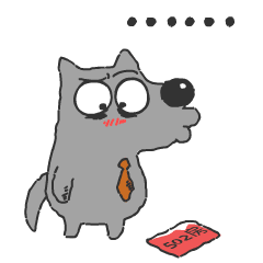 可爱的沃夫狼 messages sticker-4
