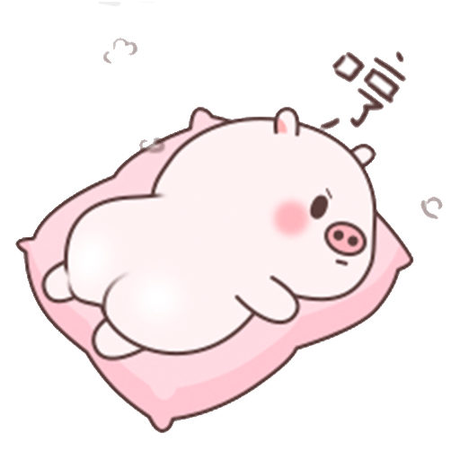 失落的粉猪 messages sticker-7
