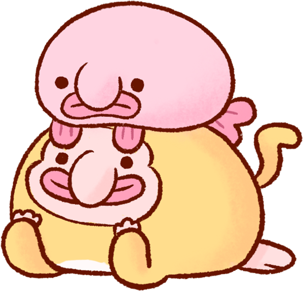Blobby & Friends Stickers messages sticker-1