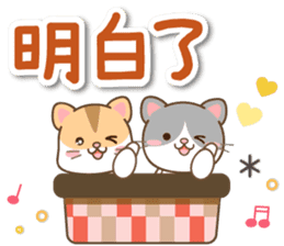 黑白貓 messages sticker-0