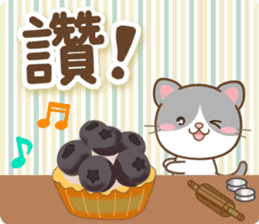 黑白貓 messages sticker-2
