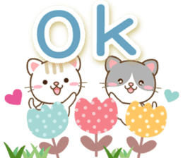 黑白貓 messages sticker-7