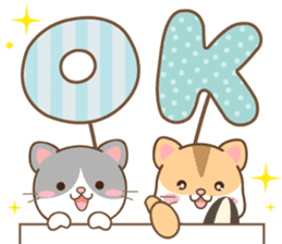 黑白貓 messages sticker-9