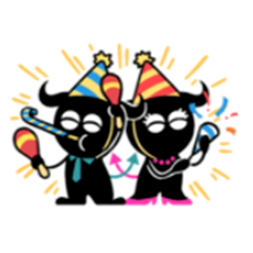 黑牛的節日 messages sticker-11