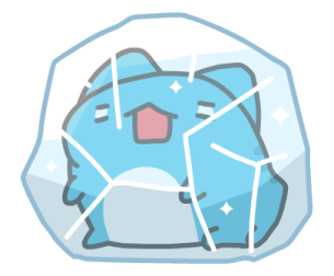 可愛的藍獸 messages sticker-11