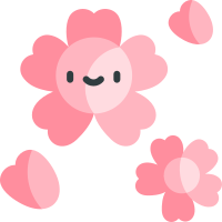 Pink cherry blossoms messages sticker-3