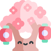 Pink cherry blossoms messages sticker-2