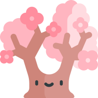 Pink cherry blossoms messages sticker-1