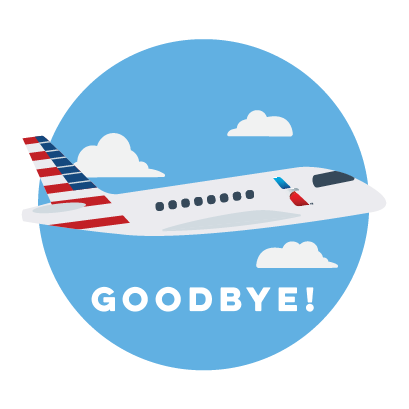 American Airlines messages sticker-1