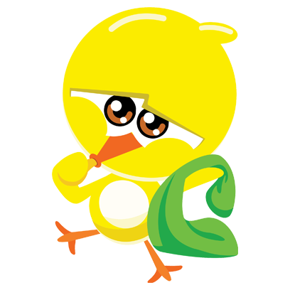 Lottie Dottie Chicken Official messages sticker-1