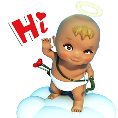 Talking Cupi HD messages sticker-0