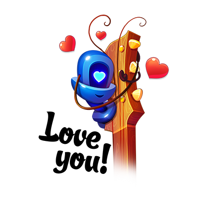 Guitar Tuner - Ukulele & Bass messages sticker-0